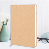 Jhingalala Craft Paper Cover Hard Bound Undated Journal Diary I A5 Size,192 Pages, 80 Gsm I Harbound Notebook Diary (Plain)