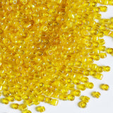 4mm Yellow Seed Beads for Jewelry Making 200 Grams About 3380 pcs,6/0 Glass Craft for Making Earrings, Bracelets, Pendants, Wais