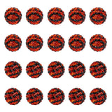 OLYCRAFT 20Pcs 12mm Rhinestone Clay Beads Basketball Rhinestone Beads Crystal Bead Clay Pave Bead Disco Ball Diamond Stone for N