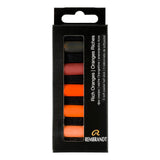 Rembrandt Soft Pastel Micro Set, 5-Piece Half Sticks, Rich Oranges
