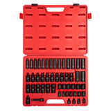 SUNEX TOOLS 3351, 3/8 Inch Drive Impact Socket Set, 51-Piece, Metric, 7mm - 22mm, Standard/Deep/ Universal, Cr-Mo Steel, Radius 