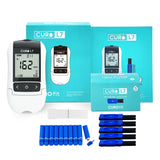 CURO-L7 Professional Grade Blood Cholesterol Testing with Home KIT - All-in-One Test Device, Test Strips 5ea, Lancets, and EziTu