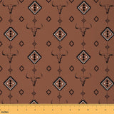 Southwestern Geometric Fabric by The Yard,Cowboy Boho Aztec Waterproof Fabrics,Tribal Native Ethnic Fabrics for Arts and Crafts 