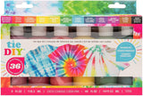 American Crafts Medium Tie Dye Kit 4oz 76/Pkg-12 Assorted Bright Colors