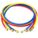 2025 Upgrade 21985 Plus II 1/4 Refrigerant Charging Hose, 60(5FT), Standard 1/4 Flare Fittings, for R410A, R134A, R22 and Al