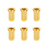 Banworks Guitar String Mounting Ferrules 4mm (5/32) String Through Body Ferrule for Electric Guitars Pack of 6 JT/CXK-03 Golden