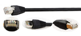 zdyCGTime 10inch Cat6e RJ45 M/F Shielded Ethernet Network Screw Panel Mount Extension Cable (10inch RJ45)