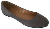 Shoes 18 Womens Classic Round Toe Ballerina Ballet Flat Shoes 8600 Grey Micro 8.5