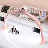 SLYFTE Professional Large Half Moon LED Light for Nail Desk with Phone Holder for Nail Lamp, Foldable Arch Light for Nail Techs 