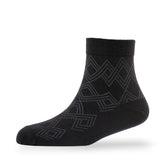 Young Wings MenS_Socks Black Colour Cotton Fabric Solid Free Size Ankle Length Casuals & Formals Wear Socks Pack Of 1 2304M1B