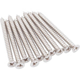 Stone Harbor Hardware Strike Screws, #8 x 2, 10-Pack, Satin Nickel