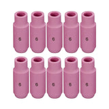 RIVERWELD TIG Alumina Nozzles Ceramic Shield Cups 10N48 6# 3/8 9.5mm Orificefor QQ300 PTA DB SR WP 17 18 26 TIG Welding Torch Pa