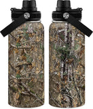 Camouflage Insulated Stainless Steel Water Bottle 32oz, Vacuum Chug Lid Travel Tumbler for Men Friends Dad Hunter Hunting Lovers