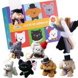 JMMICO 71 PCS Pipe Cleaner Craft Kit for Kids- DIY Animal Puppy Kit with Video Tutorial, Creative Christmas Gifts, Kids Stocking