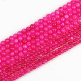 THRELE Shell Beads, 2mm 170pcs Small Round Rose Red Mother of Pearl Shell Loose Beads for DIY Jewelry Making