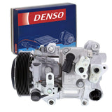 Denso 471-1037 New AC Compressor with Clutch, 1 Pack