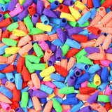 PRALB 1000PCS Pencil Top Eraser Bulk Caps for Pencils,Chisel Shape Erasers Toppers for Party Favors Games Prizes, Pencil Top Era