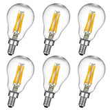 LiteHistory E12 led Bulb dimmable 6W Equal e12 Candelabra Bulb 60 watt A15 LED Bulb for Ceiling Fan,Chandeliers,Wall sconces War