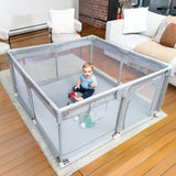 MioTetto Baby Playpen 50x50 - Portable Play Pen, Playpen for Babies and Toddlers with Gate and Breathable Mesh - Indoor, Outdoor