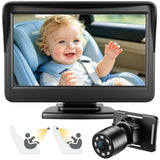 FEISIKE Upgraded Baby Car Camera Monitor [1080P HD & IR Night Vision]