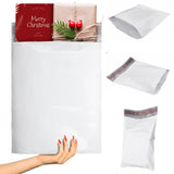 ABC PACK & SUPPLY White Gusseted Poly Mailers, 11 x 13 x 4 Inch. Pack of 100 Expansion Poly Mailers Bags. Shipping Envelopes for