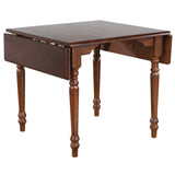 Sunset Trading Andrews 48 Rectangular Extendable Drop Leaf Dining Table - Chestnut Brown - Seats 6