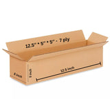Porpoise 12.5 x 5 x 5 Inch Corrugated Cardboard Boxes 7 Ply Pack of 6 for Shipping Packaging Storage Heavy Duty Carton Box