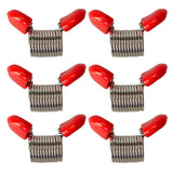 Bead Stoppers, 6-Piece Set with Red Handles, for Jewelry Making Creative Bead Line End to Prevent Beads from Falling (Red-6PCS)