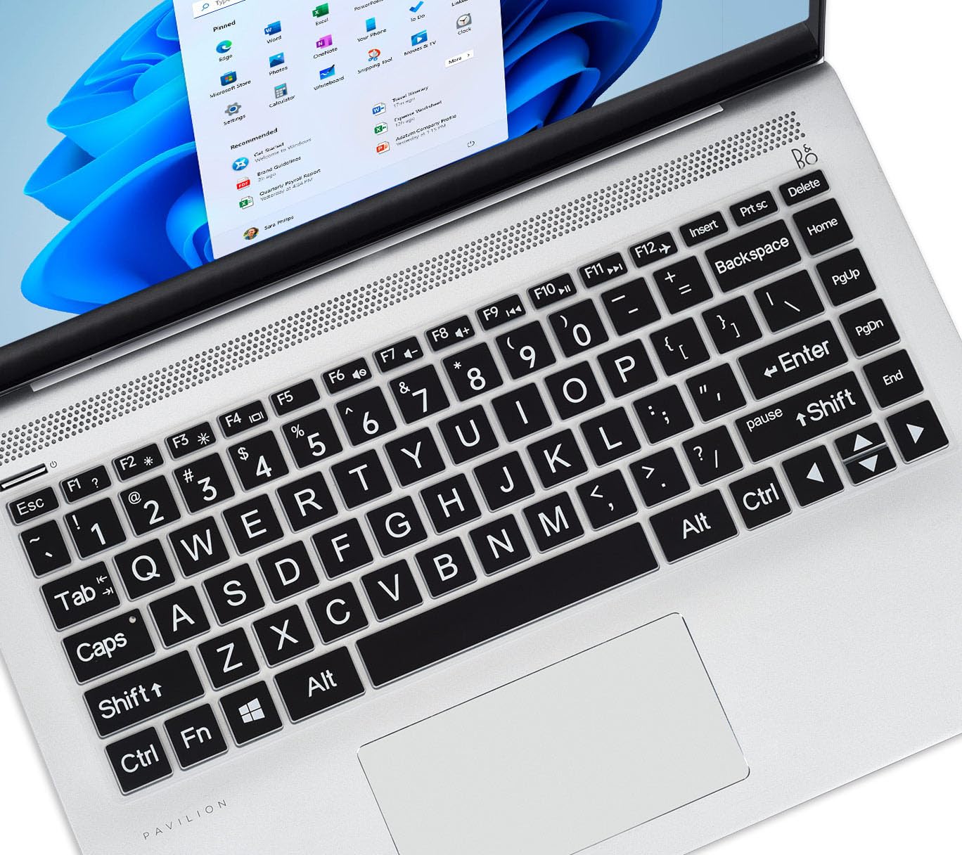 Keyboard Cover Skin for 14 inch HP Pavilion x360 14 14-FQ/DQ/DK/DH/DS/DF/CF/CD/BA/BF/BW Series 14-dk1013dx/dk1003dx/dk0002dx 14-