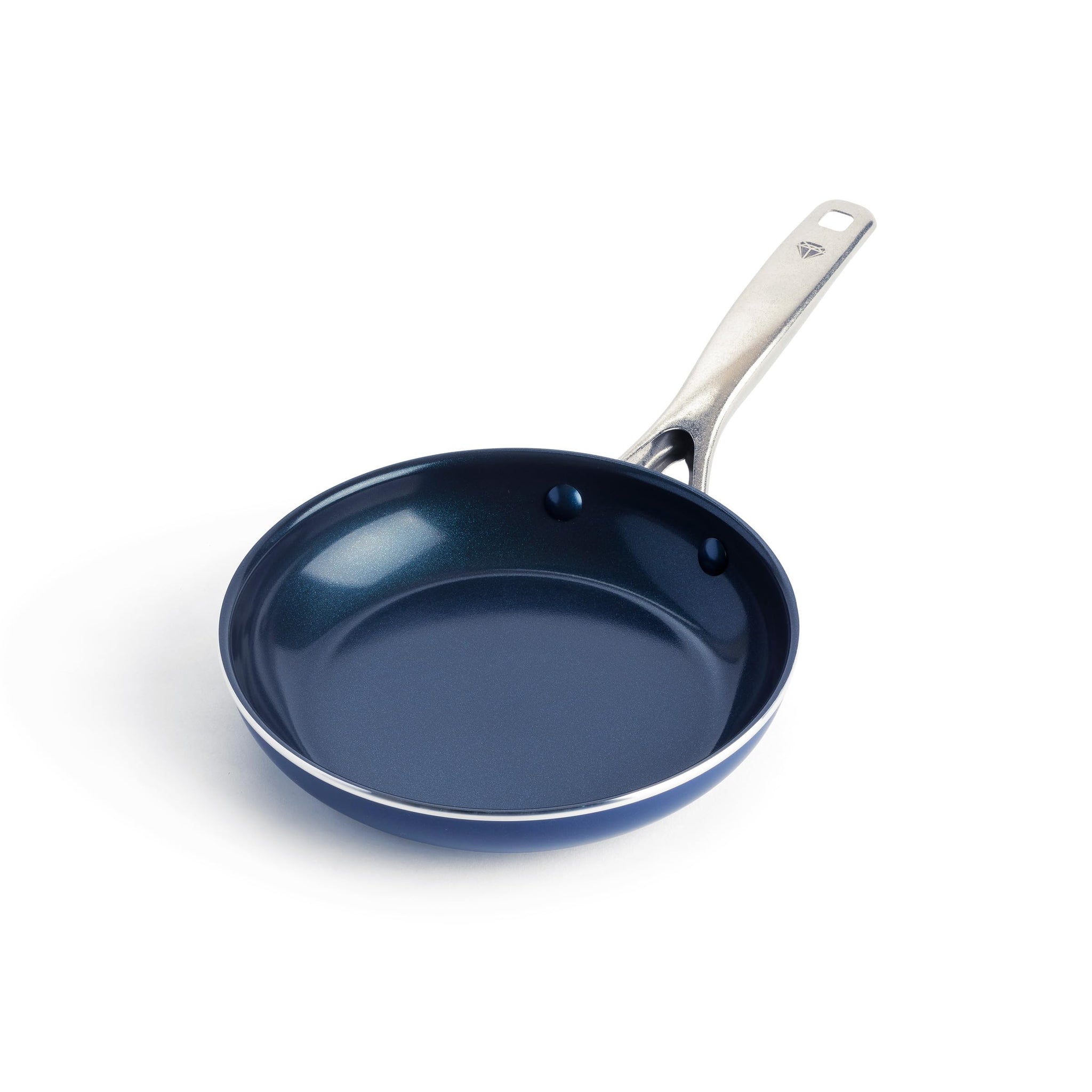 Blue Diamond Frying Pan 8Skillet, Diamond Infused Healthy Ceramic Nonstick, PFAS and PFOA-Free, Dishwasher and Oven Safe, Ev