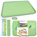 Silicone Art Mat for Crafts, 24 x 16 Painting Mat for Kids with Raised Sides to Stay Tidy, Paint Craft Mats for Clay, Resin, Sli