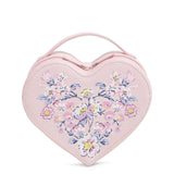 Vera Bradley Novelty Cosmetic Makeup Organizer Bag, Mon Amour Soft Blush