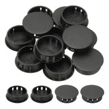 PATIKIL Plastic Hole Plugs, 34 Pcs 1 1/4(32mm) Plastic Plugs Screw Hole Plug Snap Desk Grommet Buckle Knockout Locking Plugs Fur