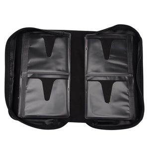 128 Capacity CD/DVD case Wallet, Storage,Holder,Booklet by Rekukos(Black)