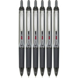 Pilot Precise V5 RT Retractable Rolling Ball Pens, Extra Fine Point, Black Ink, 6 Pens