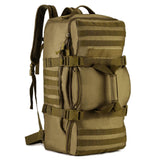 Huntvp 60L Tactical Military Backpack Gear Sport Outdoor Assault Pack Rucksack Bag For Hunting Camping Trekking Travel,Brown