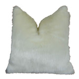 Plutus Brands Plutus Arctic Fox Handmade Throw Pillow, 26 X 26, White Ivory