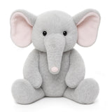 WEIGEDU Elephant Teddy Bear Stuffed Animals Plush Elephant Toys with Pink Ears Nose for Girls Boys Kids Babies Shower Bedtime Gi