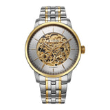 Titan Golden Heart Skeletal Automatic Analog With Silver Dial Dual-Tone Stainless Steel Strap Watch For Men - 90110Bm01