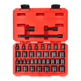 TEKTON 3/8 Inch Drive 6Point Impact Socket Set, 37Piece (1/41 in., 624 mm) | SID91402