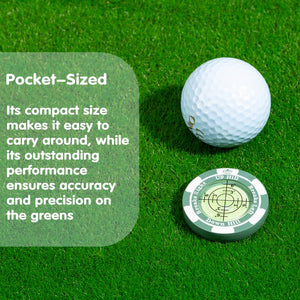 SlopeMaster ProGreen Reader - Golf Hat Clip Ball Marker with High Precision Green Reading Aid Golf Accessories for Men Women(Gre