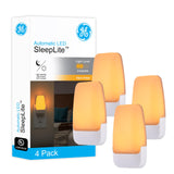 GE Sleeplite Night Lights Plug Into Wall, Dusk to Dawn Sensor, Ambient Lighting, Sleep Aid, Bathroom D cor, LED Lights for Bedr