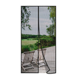 Risareyi Magnetic Screen Door Self Sealing, Thicker Mesh Door Mosquito Screen with Magnets Heavy Duty, Full Frame Hook & Loop, P