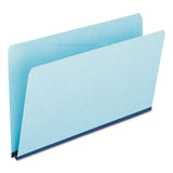 Pendaflex 9300 Tab Folders, Straight Cut, 91/2Inch H, LegalSize, 25/X, Blue