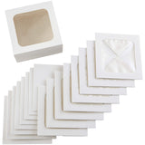 Wilton White Treat Boxes with Windows - Perfect Cake Holders for Gifting and Transporting Homemade Mini Cakes or Cookies, 9-Piec
