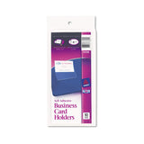 Avery SelfAdhesive Business Card Holders