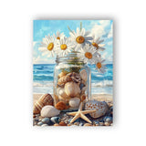 Wergund 5D DIY Diamond Art Starfish, Diamond Art Kits for Adults Chrysanthemum Beach, Diamond Painting Full Drill Crystal Rhines