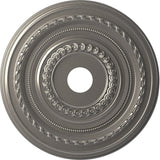 Ekena Millwork 22OD x 3 1/2ID x 1P Cole Thermoformed PVC Ceiling Medallion (Fits Canopies up to 6), Aged Dark Steel