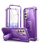 Dexnor Samsung Galaxy S22 Plus Case, Heavy Duty Military Grade Protection with Screen Protector, Kickstand, Shockproof, Phantom 