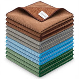 AZADARA DualSided Microfiber Cleaning Cloths, 12 Pack, 11.81inch x 11.81inch